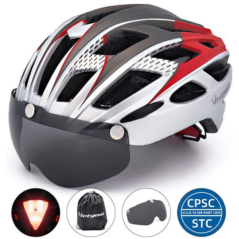 Buy Victgoal Bicycle Helmet For Men Women With Safety Led Back Light