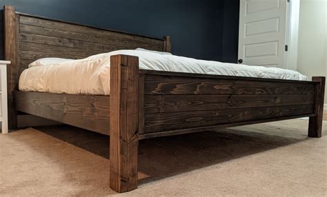 King Size Solid Wood Platform Bed Project Complete Jon Penland