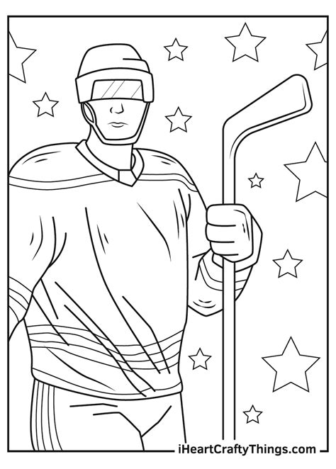Hockey Players Coloring Pages Home Design Ideas