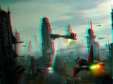 City Relief 3d Anaglyph Rouge Bleu By Fan2relief3d On Deviantart 3d