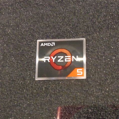 Amd Ryzen 5 Cpu Pc Logo Label Decal Case Sticker Badge Silver Etsy