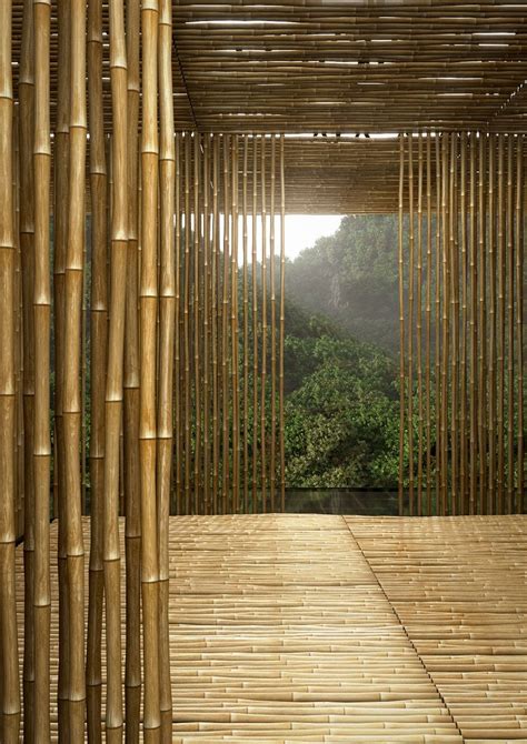 Kengo Kuma Great Bamboo Wall House Bamboo Structure Bamboo Design