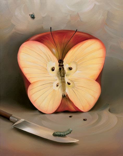 Butterfly Apple By Vladimir Kush An Optical Illusion
