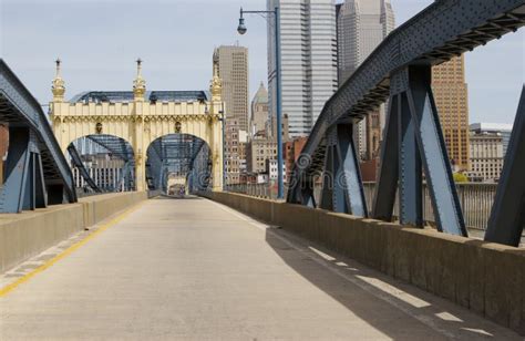 Pittsburgh Bridges Stock Photo Image Of Clouds Tower 443712