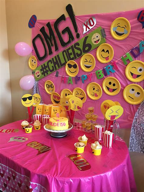 Emoji Theme Bday Emoji Birthday Party Emoji Birthday Emoji Party