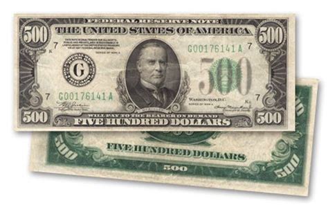 This means that credit scores of 500 and below are firmly in the bad credit category no matter which model is used to calculate your score. 1934 US 500 Dollar Federal Reserve Note Very Fine VF Bill ...