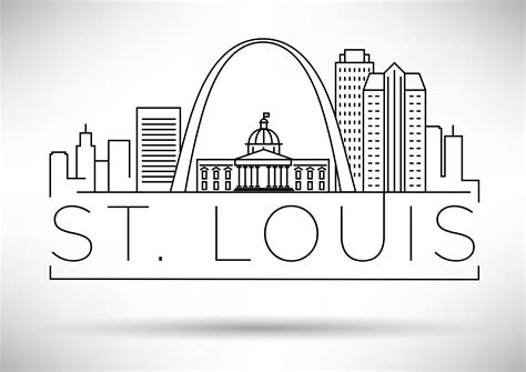 St Louis Skyline Drawing Drawingsb
