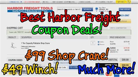 Harbor freight credit card all users. How To Get Amazing Harbor Freight Coupon Deals - $99 Shop ...