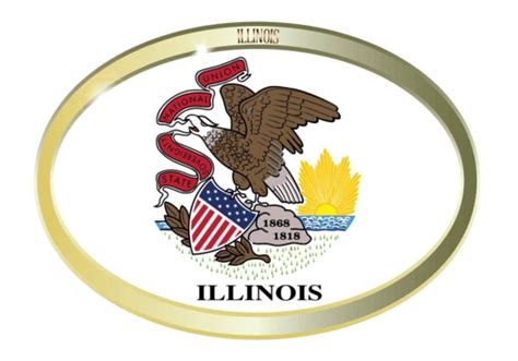 Illinois Illinois American United States Vector Illinois American