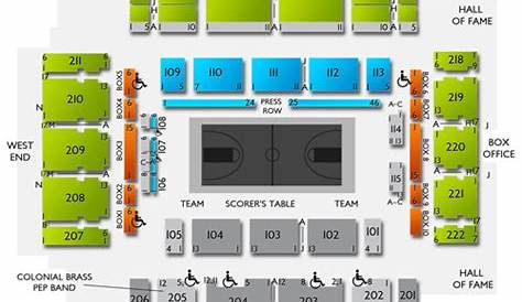 smith center seating chart with row numbers
