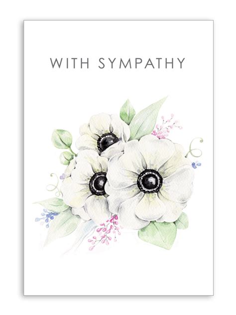 With Sympathy Heavenly Floral Cards