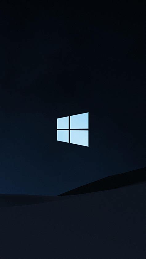 Download Windows 10 Logo Dark Background 4k Ultra Hd Mobile Wallpaper