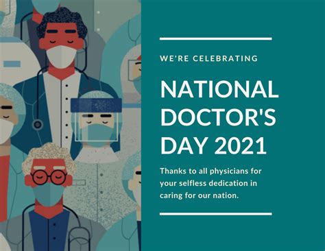 National doctor's day' commemorating the iconic and internationally renowned medical practitioner. Happy National Doctors Day 2021 - All Medical Personnel