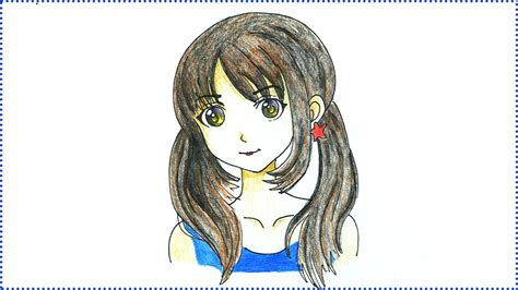 Anime Drawing How To Draw Anime Girl Easy Manga Drawing