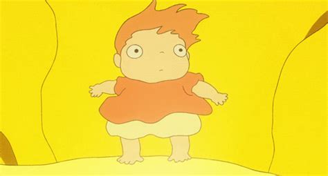 Ponyo On The Cliff Ponyo By The Sea Studio Ghibli Characters