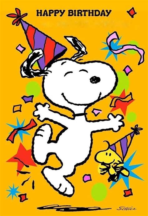 Pin By Lisa Peterson On Peanuts Birthday Happy Birthday Snoopy Images