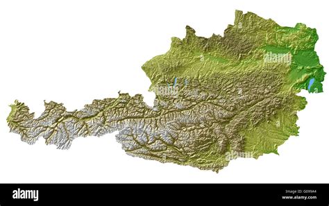Elevation Map Of Austria Maps Of The World
