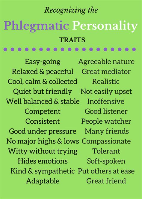 phlegmatic positives phlegmatic personality positive traits infp personality