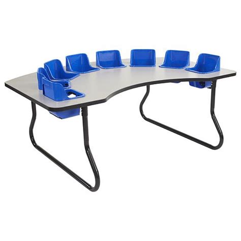 48x72 Interactive Toddler Table Gray Top 8 Seats Elr14416p8