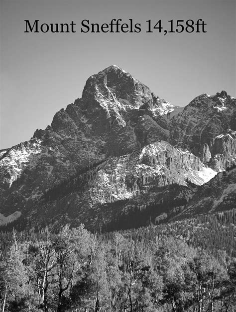 Mount Sneffels 14158ft Poster A Photograph By David Lee Thompson