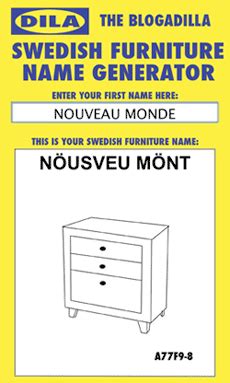 Vi har alt du trenger til kjøkken, stue, soverom m.m. Générateur de nom de meuble IKEA | Nouveau Monde