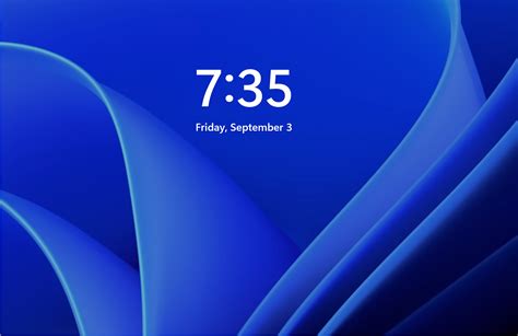 Windows 11 Lock Screen Clock