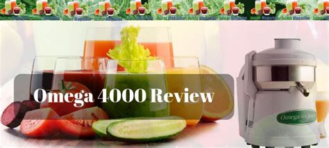 Omega 4000 Review Juicer Nutribullet Blender Omega