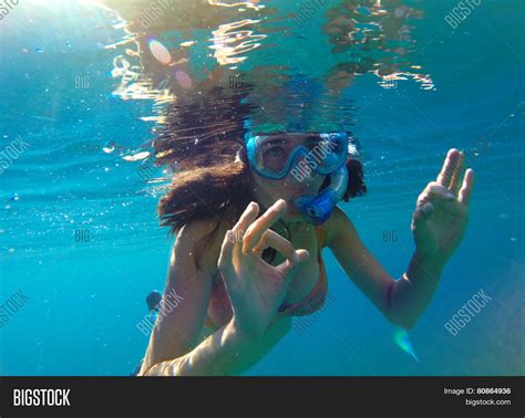 Sexy Girl Snorkeling Maldives Image Photo Bigstock