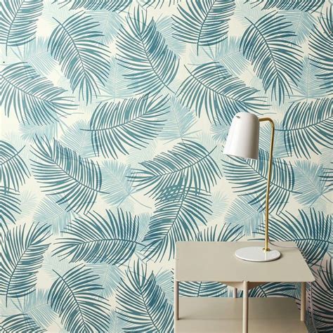 Palm Teal Wallpaper Teal Wallpaper Wallpaper Modern Wallpaper