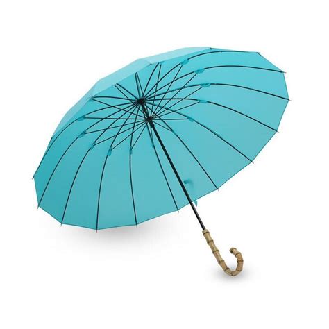 Candy Color Rainbow Umbrellas Rain Women Men Windproof 16k Steel Bamboo Handle Strong Long