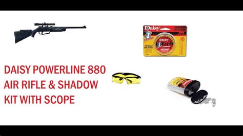 Daisy Powerline 880 Air Rifle With Shadow Kit YouTube
