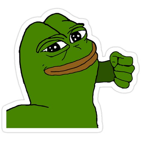 Punching Pepe Stickers By Meme Magician Redbubble