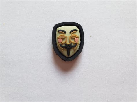 Guy Fawkes Mask Pvc Cat Eye Morale Patch Tier One Armament