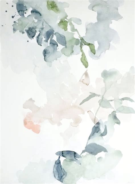 Leaf 7 — Anneli Sandström Abstract Watercolor Art Watercolor