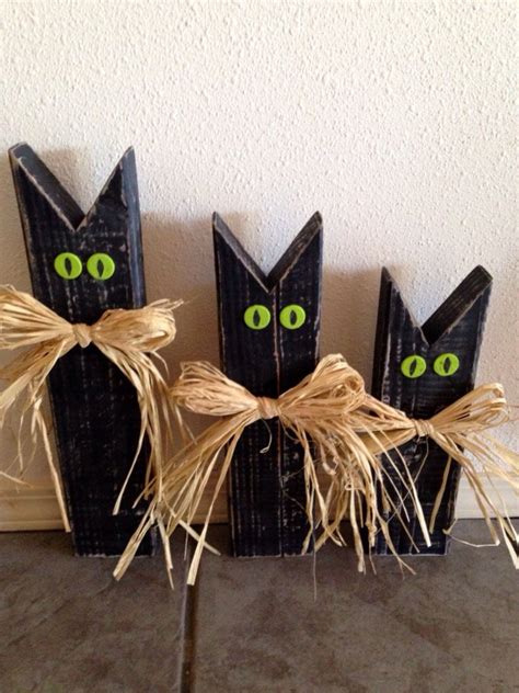 Set Of 3 Holiday Black Cats To Add To Your Holiday Decor By