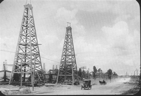 Two Oil Derricks The Portal To Texas History