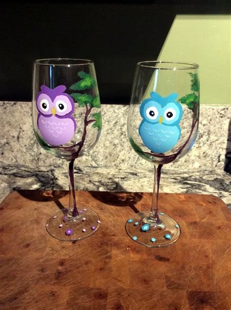 Use this super quick diy window paint recipe to create some art and mark making on the windows. 40 Artistic Wine Glass Painting Ideas - Bored Art