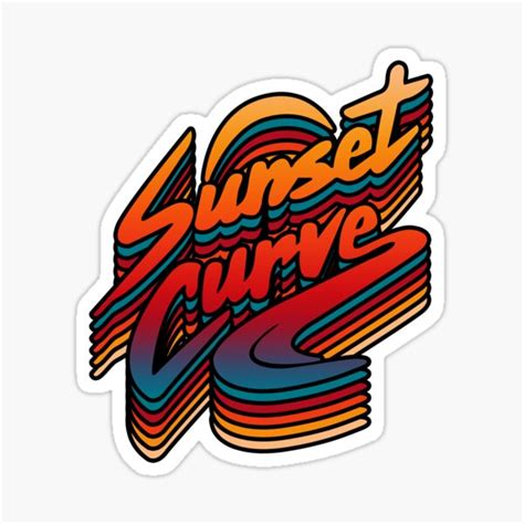A collection of the top 37 aesthetic sunset desktop wallpapers and backgrounds available for download for free. "sunset curve band " Sticker by iTeeDesign | Redbubble