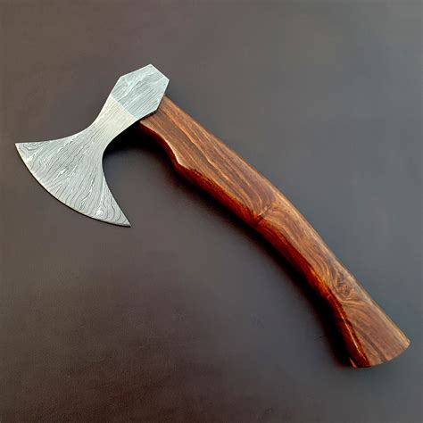 Damascus Steel Axe Vk6067 Vky Knives Touch Of Modern