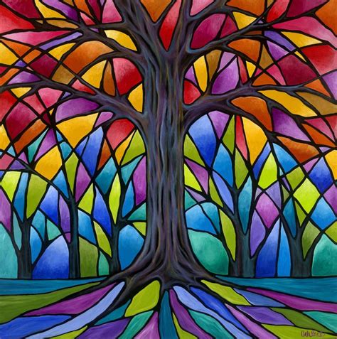 Stained Glass Tree Of Life Patterns Glass Designs