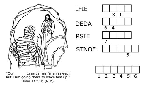 Jesus Raises Lazarus From The Dead Coloring Page Gregg Imgrund