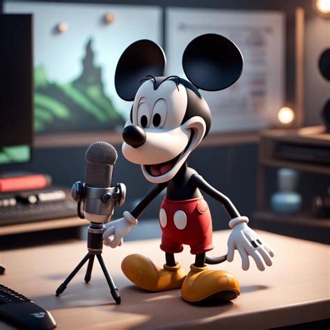 Disney Goofy Singing Big Mic Big Music Notes Floatingamd Geforce