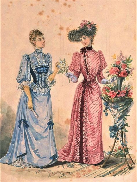 La Mode Illustree 1891 Fashion Illustration Sketches Dresses