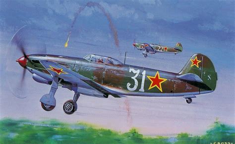 Yakovlev Yak 9d Airfix Box Art By Roy Cross Military Art Military