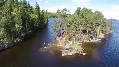 2014 Canoeing In Sweden Stora Le And Foxen Dji Phantom 2 Vision