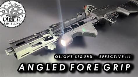 Very Effective Olight Sigurd Angled Fore Grip Weapon Light Youtube