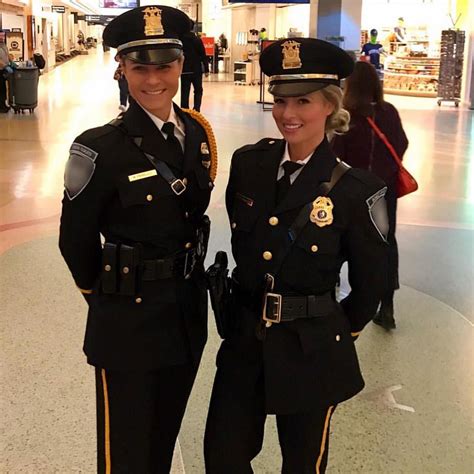 Goth Women Female Police Officers Women Wearing Ties Self Defense