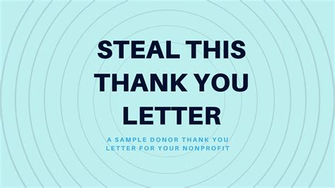 A Sample Donor Thank You Letter For Your Nonprofit Fundwriterai