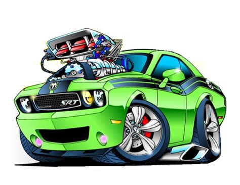 Muscle Cars Cartoon Clipart Best