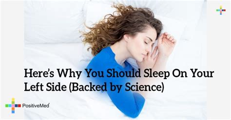Why You Should Sleep On Your Left Side